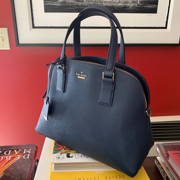 kate spade MATCHING SET! Purse & Wristlet + Wallet NWT Navy Blue - Picture 11 of 14